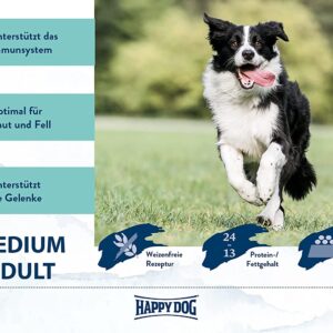 غذای سگ بالغ متوسط 12 کیلویی مدل Happy Dog Medium Adult 12 kg