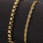 دستبند زنجیری طلایی
