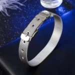 دستبند استیل سیلور زنانه